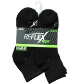 Wholesale - 6pk MEN BLACK CUSHIONED QTR SOCKS SIZE 10-13 C/P 36, UPC: 194587535540